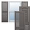 Ekena Millwork Mid-America Vinyl, TailorMade Cathedral Top Center Mullion, Open Louver Shutters, L11262018, PR L11262018 - alternate 1